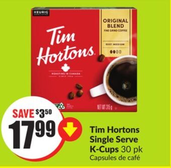 Chalo FreshCo Tim hortons single serve k-cups 30 pk offer