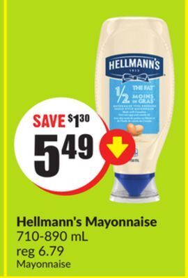 Chalo FreshCo Hellmann's mayonnaise 710-890 ml offer