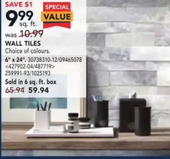 RONA Wall tiles 6" x 24" offer