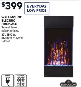 RONA Napoleon wall-mount electric fireplace 32" offer