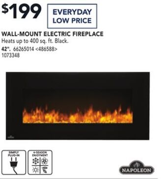 RONA Napoleon wall-mount electric fireplace 42" offer