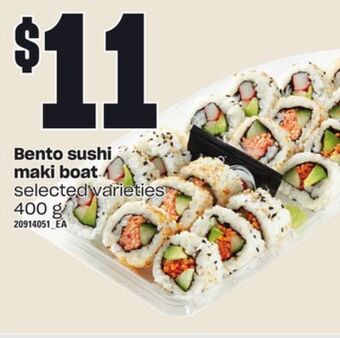 Loblaws Bento sushi maki boat, 400 g offer