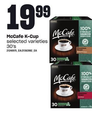 Loblaws Mccafe k-cup, 30's offer