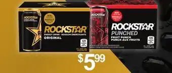 Loblaws Rockstar energy drink, 473 ml, 4x473 ml, 6x22 ml offer