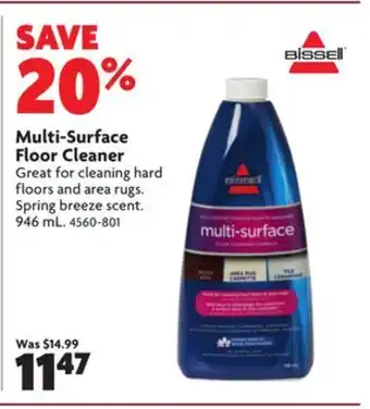 Home Hardware Multi-surface floor cleaner offer