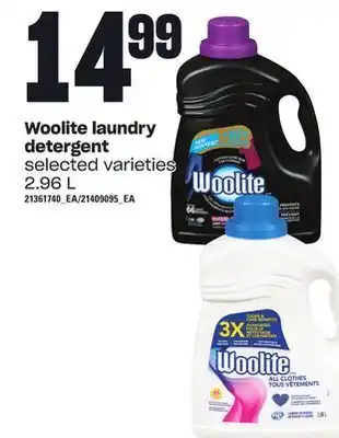 Zehrs Markets Woolite laundry detergent, 2.96 l offer