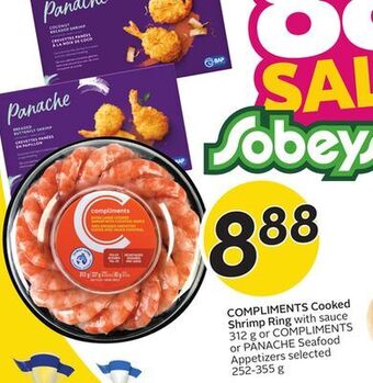 Sobeys Compliments cooked shrimp ring offer