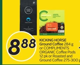 Sobeys Kicking horse ground coffee offer