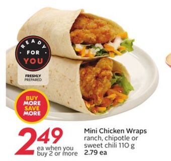 Sobeys Mini chicken wraps offer