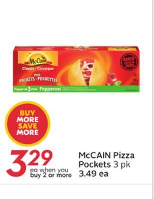 Sobeys Mccain pizza pockets offer
