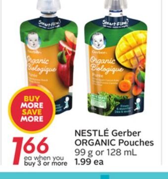 Sobeys Nestlé gerber organic pouches offer