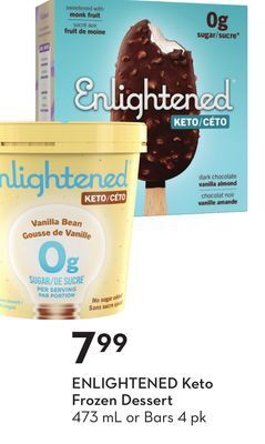 Sobeys Enlightened keto frozen dessert offer
