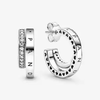 Pandora Créoles doubles en pavé offer