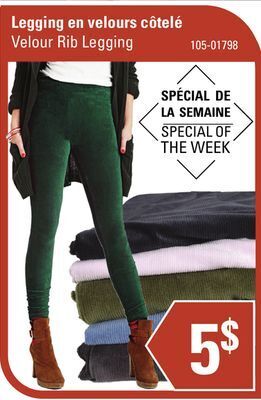 Sushi Shop Velour rib legging offer