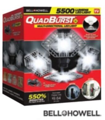 Lowe's Bell + howell "quad burst" led security light offer