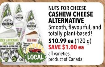 Farm Boy Nuts for cheese cashew cheese alternative offer