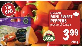 Farm Boy Organic mini sweet peppers offer