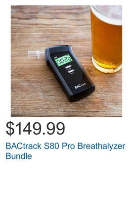 Costco Bactrack s80 pro breathalyzer bundle offer
