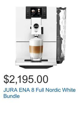 Costco Jura ena 8 full nordic white bundle offer