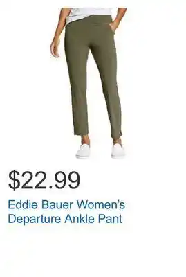Costco Eddie bauer women's departure ankle pant offer