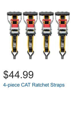 Costco 4-piece cat ratchet straps offer
