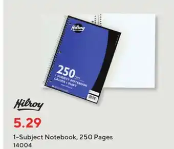 Staples Hilroy 1-subject notebook, 250 pages offer