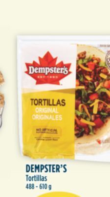 Marché Adonis Dempster's tortillas offer