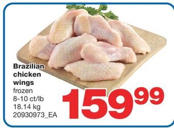 Wholesale Club Brazilian chicken wings, 8-10 ct/lb 18.14 kg offer