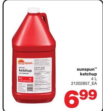 Wholesale Club Sunspun™ ketchup, 4 l offer