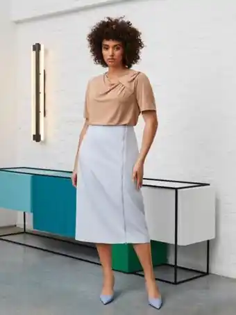 SheIn Shein plus cotton straight skirt offer