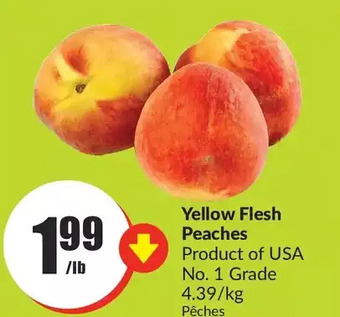 FreshCo Yellow flesh peaches offer