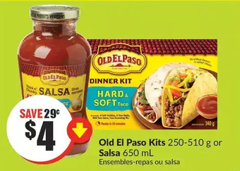 FreshCo Old el paso kits or salsa offer
