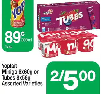 Highland Farms Yoplait minigo or tubes offer