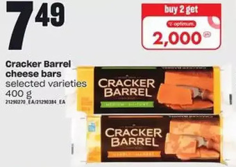 Loblaws Cracker barrel cheese bars offer