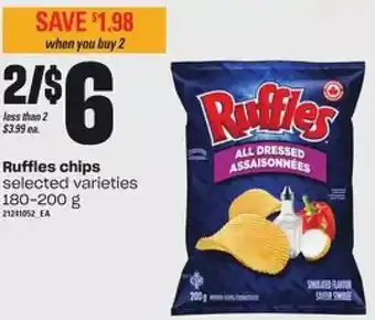 Loblaws Ruffles chips offer