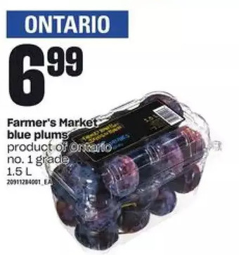 Loblaws Farmer's market blue plums offer