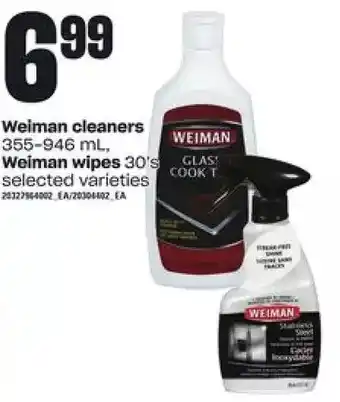 Loblaws Weiman cleaners, weiman wipes offer