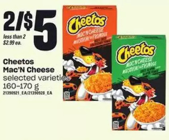 Loblaws Cheetos mac'n cheese offer