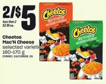 Zehrs Markets Cheetos mac'n cheese offer