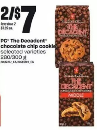 Independent Grocer Pc the decadent chocolate chip cookie offer