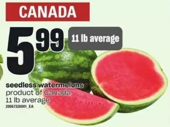 Independent Grocer Seedless watermelons offer
