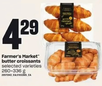 Independent Grocer Farmer's market butter croissants offer
