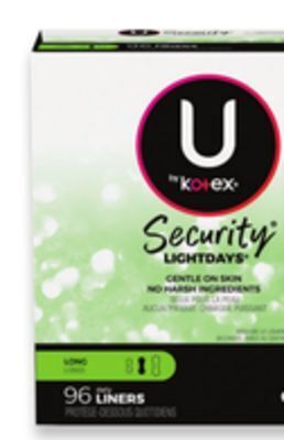 Walmart U by kotex liners offer