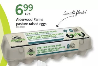Fortinos Alderwood farms pasture-raised eggs offer
