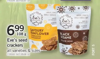 Fortinos Eve's seed crackers offer