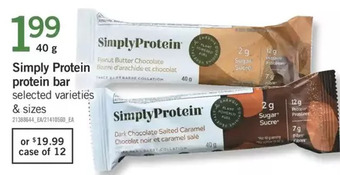 Fortinos Simply protein protein bar offer