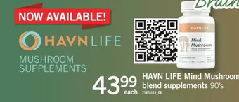 Fortinos Havn life mind mushroom blend supplements offer