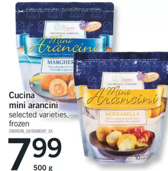 Fortinos Cucina mini arancini offer