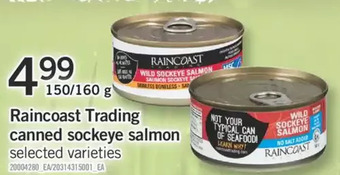 Fortinos Raincoast trading canned sockeye salmon offer