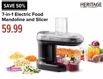 Linen Chest Heritage 7-in-1 electric food mandoline and slicer offer